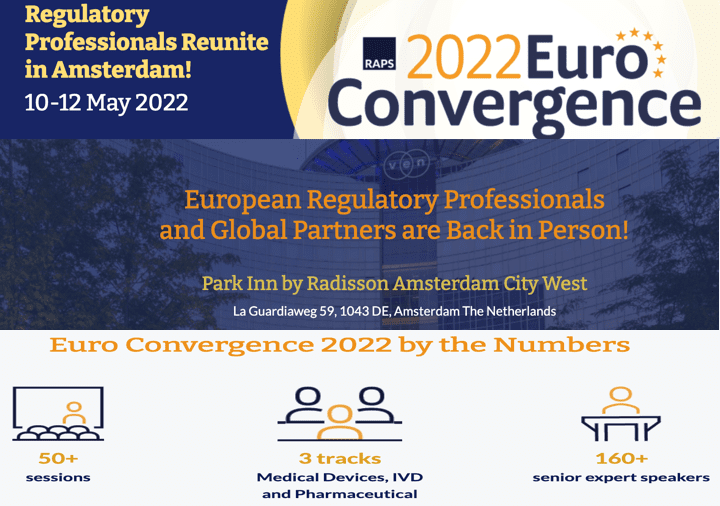 Exito de «RAPS 2022 Euro Convergence» celebrado del 1012 Mayo